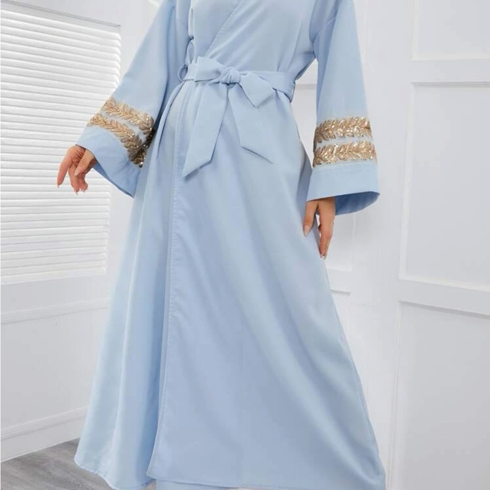 Brand New Abaya Kaftan Wrap Belted Dress